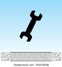 wrench icon , vector illustration