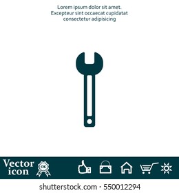 wrench icon , vector illustration