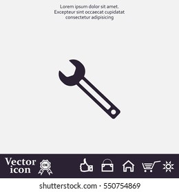 wrench icon , vector illustration