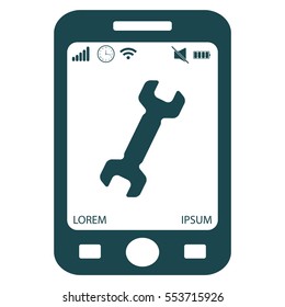 wrench icon , vector illustration