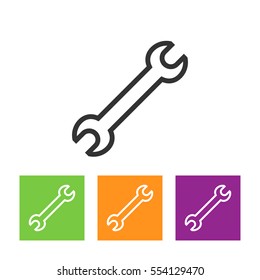 wrench icon , vector illustration