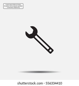 wrench icon , vector illustration