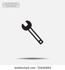 wrench icon , vector illustration