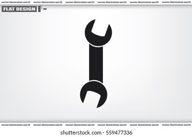 Wrench icon vector illustration.