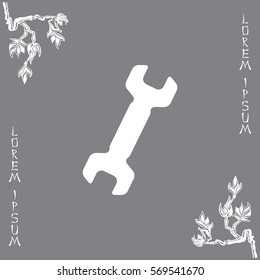 wrench icon , vector illustration