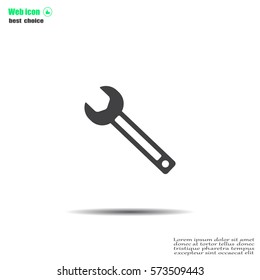 wrench icon , vector illustration