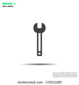 wrench icon , vector illustration