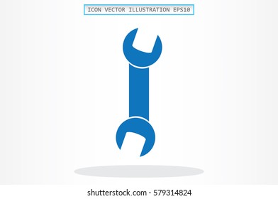 Wrench icon vector illustration.