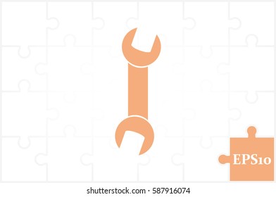 Wrench icon vector illustration