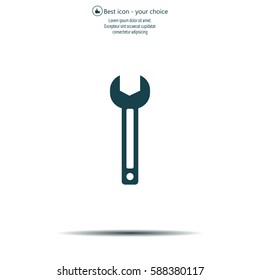 wrench icon , vector illustration
