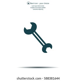 wrench icon , vector illustration