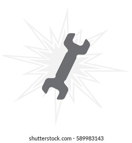 wrench icon , vector illustration