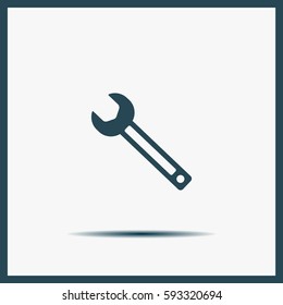 wrench icon , vector illustration