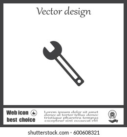 wrench icon , vector illustration