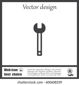 wrench icon , vector illustration