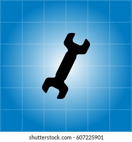 wrench icon , vector illustration