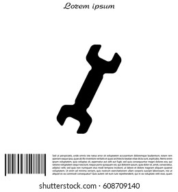 wrench icon , vector illustration