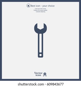 wrench icon , vector illustration