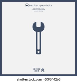 wrench icon , vector illustration