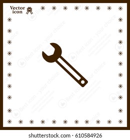 wrench icon , vector illustration