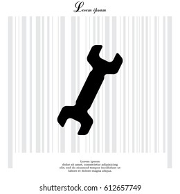 wrench icon , vector illustration