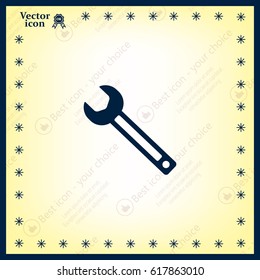 wrench icon , vector illustration