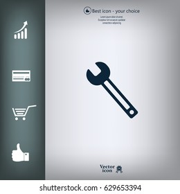 wrench icon , vector illustration