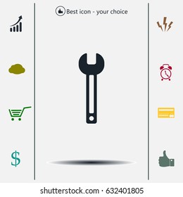 wrench icon , vector illustration