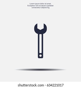 wrench icon , vector illustration