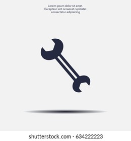 wrench icon , vector illustration