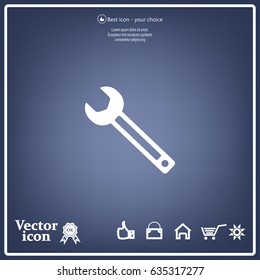 wrench icon , vector illustration