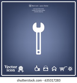 wrench icon , vector illustration