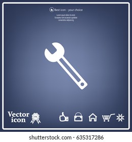 wrench icon , vector illustration