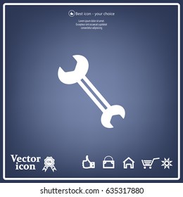 wrench icon , vector illustration