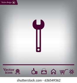 wrench icon , vector illustration