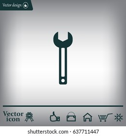 wrench icon , vector illustration