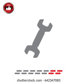 wrench icon , vector illustration