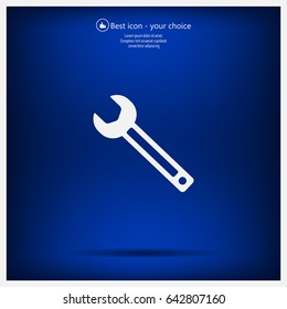 wrench icon , vector illustration