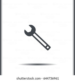 wrench icon , vector illustration