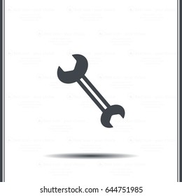wrench icon , vector illustration