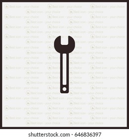 wrench icon , vector illustration
