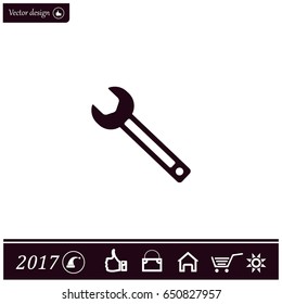 wrench icon , vector illustration
