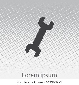 wrench icon , vector illustration
