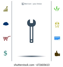 wrench icon , vector illustration