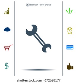 wrench icon , vector illustration