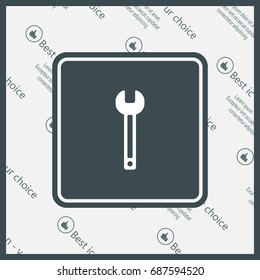 wrench icon , vector illustration