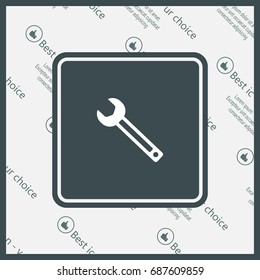 wrench icon , vector illustration