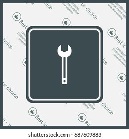 wrench icon , vector illustration