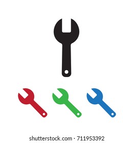 Wrench icon vector illustration.