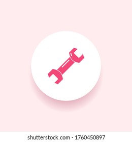 wrench Icon. Vector illustration EPS 10.
